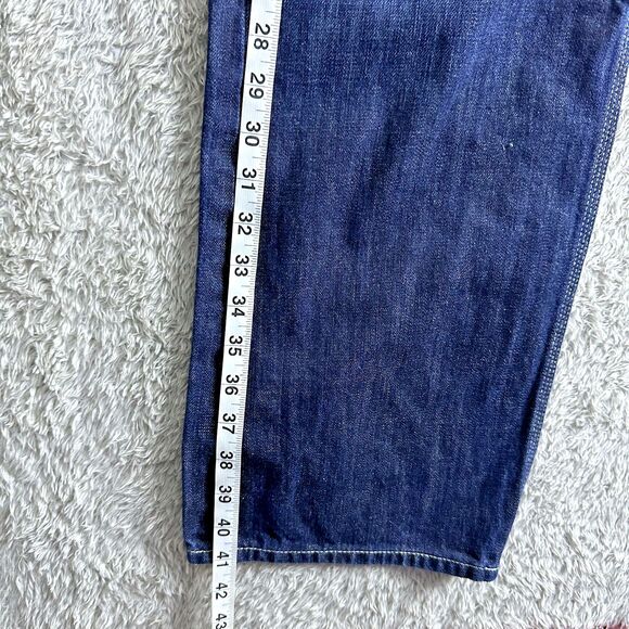 Carhartt Mens Slim Straight Fit Jeans Blue Denim Workwear W42 L30 Rugged Classic - Picture 4 of 10